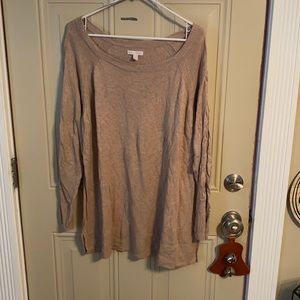LC Lauren Conrad light brown sweater